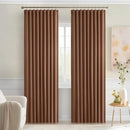 MIULEE Back Tab Blackout Curtains 90 Inch Long 2 Panels Set for Living Room Bedroom, Rod Pocket/Pinch Pleated Thermal Insulated Room Darkening Light Blocking Curtain, 52 x 90 Inch, Cappuccino Brown by TinyTreasures Baby Boutique