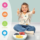 Elk and Friends Kids 6.7” Porcelain Divided Plates with Silicone Sleeves | Suitable for Babies/Kids/Toddlers | Microwave & Dishwasher Safe | Non Slip | Snack Dishes by TinyTreasures Baby Boutique