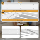 Laundry Drying Rack, Collapsible Wall Mounted Clothes Drying Rack - Drying Rack Clothing Foldable,Space Saving, 31.5" Wide, 13.2 Linear Ft, 5 Aluminum Rods, 60 lb Capacity (White, 31.5") by CozyNest Decor
