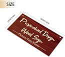 Custom Hanging Wood Sign, Personalized Text Door Sign Plaque, Customized Wall Sign, Customizable Wood Board with Hanging String for Home Decor, Store, Farm 7.8x3.9 inch by CozyNest Decor