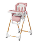 Mallify Convertible High Chairs for Babies and Toddlers, Height Adjustable Baby High Chair, High Chair with Removable Tray, Adjustable Backrest, Portable Baby Dinning Chair with Lockable Wheels by TinyTreasures Baby Boutique