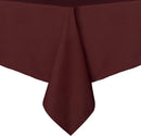 sancua Rectangle Tablecloth - 70 x 70 Inch - Stain and Wrinkle Resistant Washable Polyester Table Cloth, Decorative Fabric Table Cover for Dining Tables, Buffet Parties and Camping, Burgundy by CozyNest Decor