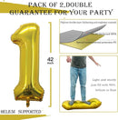 GOER Number 19 Balloons for 19th Birthday Sweet 19 Party Decorations,42 Inch Jumbo Foil Helium 91 Balloons for 91st Birthday Party Decoration (Gold) by TinyTreasures Baby Boutique