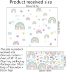 Quanhaigou Rainbow Clouds Stars Glow in The Dark Wall Stickers DIY Home Decor for Kid Boys Girl Bedroom Bathroom Decorations by CozyNest Decor