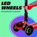 SKIDEE Kick Scooters for Kids Ages 3-5, Adjustable Height Foldable Scooter with Removable Seat, 3 LED Light Wheels, Rear Brake, Wide Standing Board, Suitable Up to 12 Year Old Boys/Girls by TinyTreasures Baby Boutique