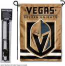 WinCraft Vegas Golden Knights Gold Garden Flag with Pole Stand Holder by GreenHaven Gardens