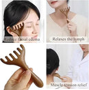 Natural Wooden Gua Sha Tool,Wooden Gua Sha Scraping Massage Tool,Long Handle Sandalwood Six Claw Antler Massager,1 Pieces by CozyNest Decor