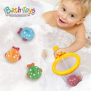 Dwi Dowellin Bath Toys Fishing Games Swimming Whales Bath Time Bathtub Toy for Toddlers Baby Kids Infant Fish Set Age 18months and up by TinyTreasures Baby Boutique