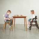Solid Wood high Chairs for Toddlers,High Chair Grows with Kid for Dining, Study Chair for Children, Walnut Color by TinyTreasures Baby Boutique