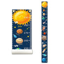 Outer Space Growth Chart for Kids Planets Baby Height Chart Canvas Height Measuring Rulers for Boys Girls Removable Growth Height Chart for Nursery Toddlers Child's Room Decor 79" x 7.9" by TinyTreasures Baby Boutique