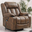 Power Lift Recliner Chair for Elderly Breathable Leather Recliner Chair with Massage and Heat for People Limited Mobility,2 Cup Holders,Electric Stand Assist,USB Ports,Gifts for Family (Ochre) by CozyNest Decor