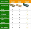 72inch Garden Stakes for Plants Tree Stakes Fence Post Fiberglass Rod 6 Feet, 50 Packs, 3/8-Inch Dia by GreenHaven Gardens