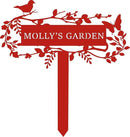 Customized Bird Names Garden Metal Stake Sign, Patio & Lawn Decor by CozyNest Decor
