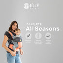 LÍLLÉbaby Complete All Seasons Six-Position 360° Ergonomic Baby and Child Carrier (Cool Coral) by TinyTreasures Baby Boutique