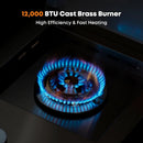 Stanbroil Built-in Stainless Steel Side Burner for Outdoor Kitchen - Liquid Propane Only by GreenHaven Gardens