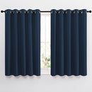 NICETOWN Blackout Curtains and Drapes for Kitchen - Thermal Insulated Solid Grommet Top Blackout Panels/Draperies for Kid's Room (Navy, 1 Pair, W66 x L54) by TinyTreasures Baby Boutique