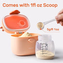 NCVI Baby Formula Dispenser On The Go, Formula Container To Go, Formula Holder for Travel, Outdoor Picnic with Baby Infant, Portable Container for Milk Powder, Snacks, Candy, Fruits (Brown Deer) by TinyTreasures Baby Boutique