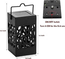 Twinkle Star 8 Pack Outdoor Solar Lanterns Hanging Solar Lights with Handle, Christmas Garden Tree Yard Patio Holiday Decorations by GreenHaven Gardens