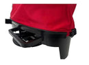 EarthWay 2750 25lb Nylon Bag Seeder/Spread with Comfortable Cross Shoulder Strap, Red with Accurate Placement with Side Spread Control and Spring Close Shutoff