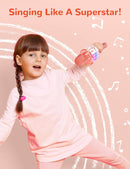 Amazmic Karaoke Microphone for Adults, Wireless Bluetooth Microphone for Singing Portable Karaoke Machine Handheld with LED Lights, Gift for Kids Adults Birthday Party, Home KTV(Rose Gold) by TinyTreasures Baby Boutique