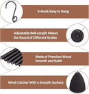Wind Chimes for Outside, Large Aluminum Wind Chimes – Deep Tones & Soothing Melodies Ideal for Garden, Patio Decor, and Windchimes Outdoors for Loss of Loved One (32'' Black) by CozyNest Decor