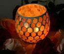 Votive Candle Holder Tea Lights - Glass Candle Holders, Mosaic Tealight Candle Holder, Candle Jar Cup for Wedding Centerpiece Party Table Decorations, Valentines Day Decor by CozyNest Decor