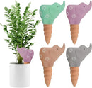 Kalolary 4Pcs Plant Watering Globes, Elephant Shape Self Watering Spikes Terracotta Drip Water Stakes Irrigation Watering Bulbs for Pot, Indoor, Outdoor, Vacation by GreenHaven Gardens