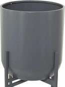 Deco 79 CosmoLiving by Cosmopolitan Metal Round Planter with Removable Stand, 13" x 13" x 36", Dark Gray by GreenHaven Gardens