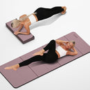 Foldable Yoga Mat Extra Thick 0.32 Inches Eco-Friendly POE Material, Non-Slip Design Fitness Mats, Multi-Purpose Workout Mats For Studio or Home Use (70 x 24 x 0.32 inches） by TinyTreasures Baby Boutique