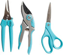 OASIS Forage Precision-Cut Floral Stem Shears | Stainless Steel Serrated Double Walled Blades | Bright Blue Ergonomic Handle by GreenHaven Gardens