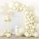 130pcs Ivory White Balloons Different Sizes 18" 12" 10" 5" Party Latex Balloons for Birthday Baby Shower Graduation Wedding Gender Reveal Anniversary Party Decorations by CozyNest Decor