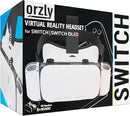 Orzly VR Headset Designed for Nintendo Switch & Switch OLED Console with Adjustable Lens for a Virtual Reality Gaming Experience and for Labo VR - White - Gift Boxed Edition by TinyTreasures Baby Boutique