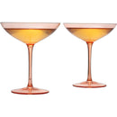 Champagne Coupes 12oz Colorful Champagne Glasses (2, Orange)