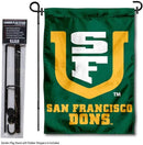 College Flags & Banners Co. San Francisco Dons Garden Flag with Stand Holder by GreenHaven Gardens