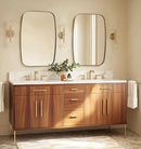 ANDY STAR Oval Mirrors for Bathroom, 20x30 Bronze Bathroom Vanity Mirror with Metal Frame, Oil Bronze Oblong Mirror for Over Sink, Modern Anti Rust Wall Mounted by CozyNest Decor