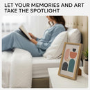 Homeforia 8x12 Picture Frame Wood, High End Natural Oak 8 x 12 Light Wooden Frames with Mat 6 by 8 inch Photo, 8by12 Frame Matted to 6x8 Art, Wall or Tabletop Frame, Tempered Glass, Wall Kit, Set of 1 by CozyNest Decor
