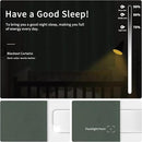 Easy-Going Blackout Curtains for Bedroom, Solid Thermal Insulated Grommet and Noise Reduction Window Drapes, Room Darkening Curtains for Living Room, 2 Panels (42x95 in, Greyish Green) by CozyNest Decor