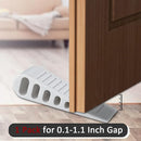 JQK Rubber Door Stopper Wedge, White 3 Pack Soft TPR Premium Door Stops for Bottom of Heavy Duty Door on Tile, Concrete, Carpet, Wooden Floor, DSB61-WH-P3 by TinyTreasures Baby Boutique