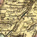 Vintage Map of Scotland 1842