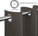 Easy-Going Blackout Curtains for Bedroom, Solid Thermal Insulated Grommet and Noise Reduction Window Drapes, Room Darkening Curtains for Living Room, 2 Panels (52x108 in,Taupe) by CozyNest Decor