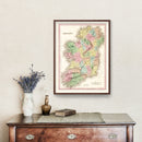 Vintage Map of Ireland 1836