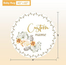 Personalized Baby Crib Bedding Set, 5 Pcs Custom Name Nursery Bedding Set, Yellow Flower Baby Bedding Set for Girl Boy, Double Layer Baby Crib Sets, Customized Gifts for Toddlers Kids Infants by TinyTreasures Baby Boutique