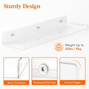 Lifewit Floating Shelves for Wall, 4 Pack 15" Clear Acrylic Shelf Room Decor for Book/Figures/Photo/Makeup in Bathroom, Book Shelf, Living Room, Bedroom, Kitchen Storage and Organization by TinyTreasures Baby Boutique