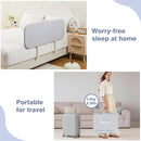Ciilee Baby Bed Rail for Toddlers Portable Travel Kids Beds Guard Rails for Queen Bed Foldable Children Side Railing for Twin Beds Adjustable Bedrail Barandas para Camas de Niños（Grey,48in by TinyTreasures Baby Boutique