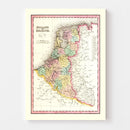 Vintage Map of Holland And Belgium 1836