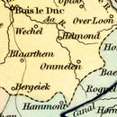 Vintage Map of Holland And Belgium 1836