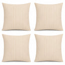 4 Pack Outdoor Pillow Covers - 18x18 Inch