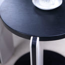 Round Coffee & End Table Set - Black by HouseOfZazla