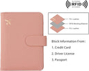 Melsbrinna Rfid Passport Holder for Travel women/Men, Cute Passport Wallet Rfid Blocking Card Slots, Rfid Passport Cover/CaseTravel Wallet, Passport Book Holder (2, Black pink) by TinyTreasures Baby Boutique