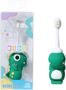Neverfade Dinosaur Kids Toothbrush - Extra Soft Wide Head Toothbrush Tor Baby, 0.08mm Soft Filament Toddler Toothbrush for Kids 2-4,Make Brushing Fun and Protect Kids Delicate(Green) by TinyTreasures Baby Boutique